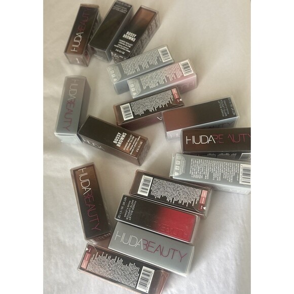 Huda Beauty LipstickPower Bullet Matte Lipstick Browns & Nudes Set (Lot x 16) - Picture 6 of 8